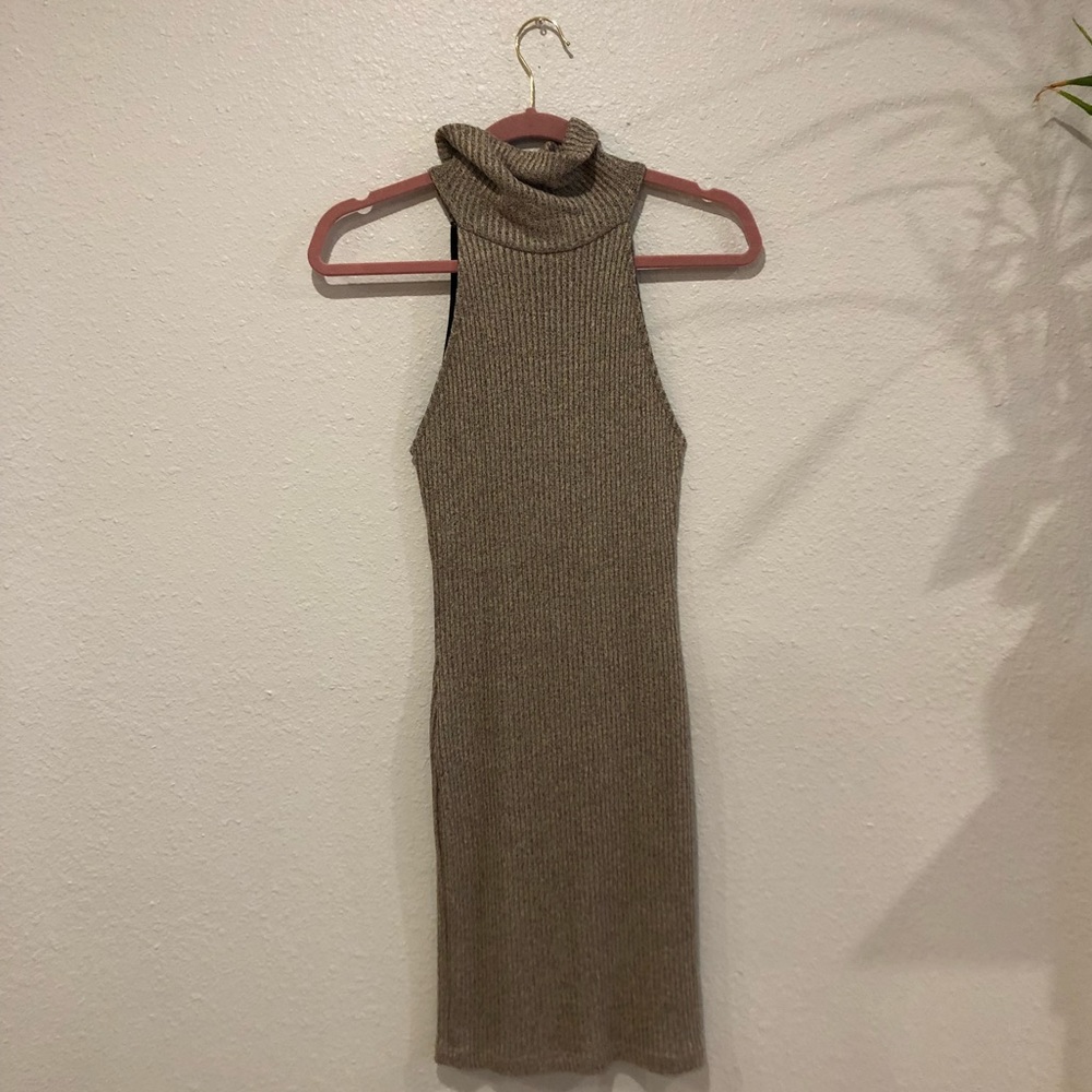 Topshop Turtleneck Bodycon Sweater Dress